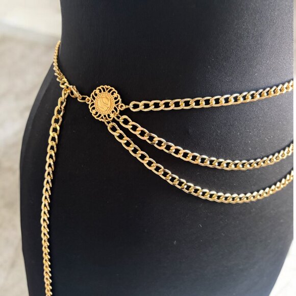 Multi-layer Metal Link Chain Belt - Picture 5 of 7